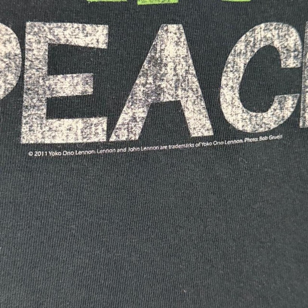 John Lennon Imagine Peace 2011 black T-shirt Size XL - Picture 3 of 7
